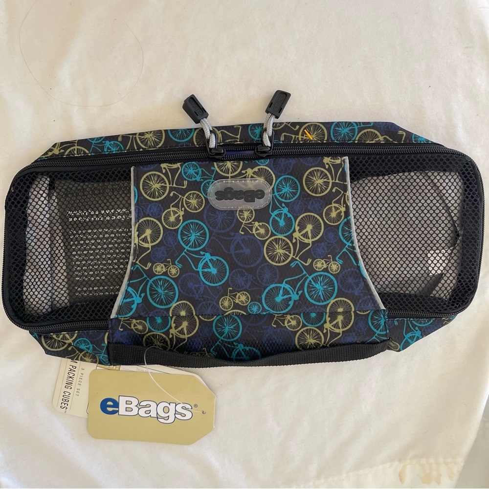 eBags Black and Blue Mesh Organizer